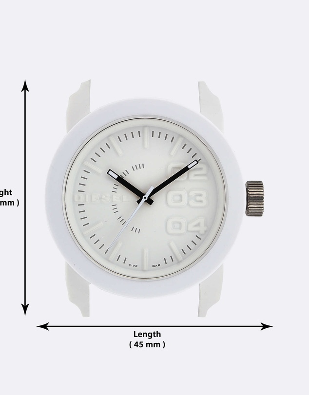 Diesel - Double Down S44 White Analogue Watch