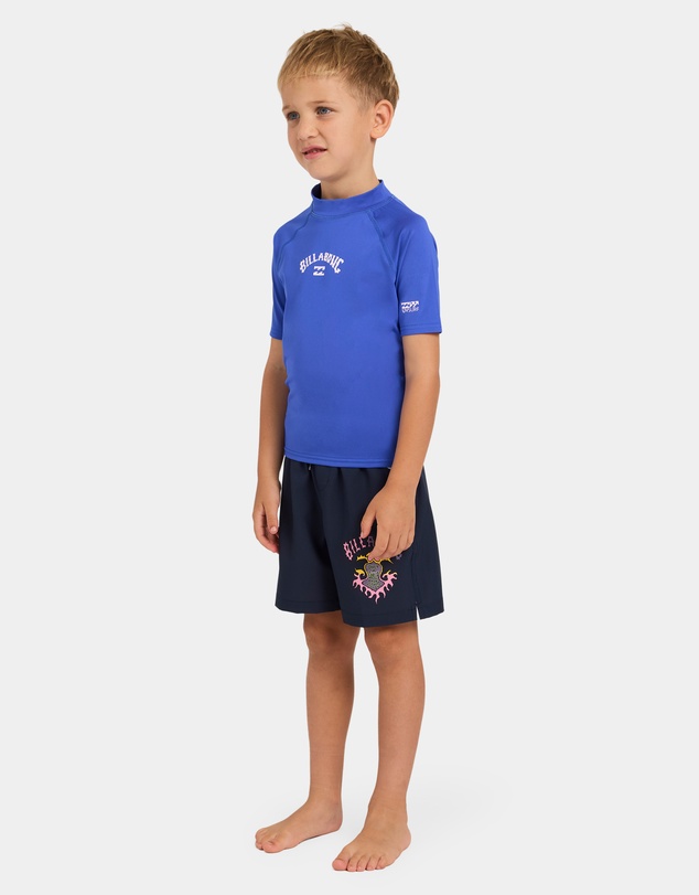 Billabong - Toddlers All Day Arch Regular Fit Short Sleeve Rashguard