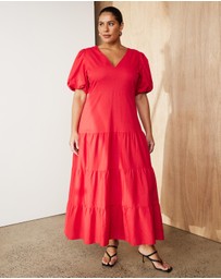 Atmos&Here Curvy - Penelope Tiered Maxi Dress