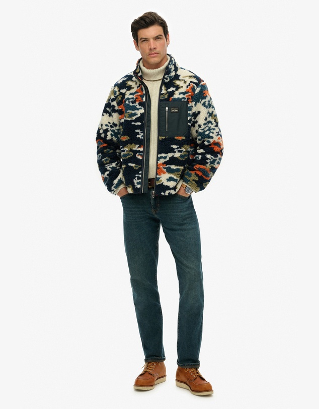 Superdry - Printed Fleece Zip Thru