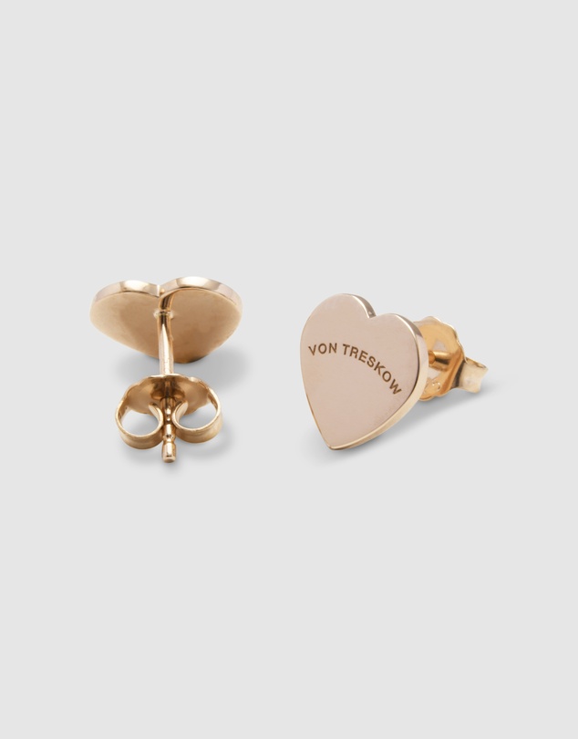 Von Treskow - Von Treskow Flat Heart Studs