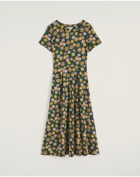 Seasalt - Seasalt Cornwall Multi Veronica Short Sleeve Midi Dress