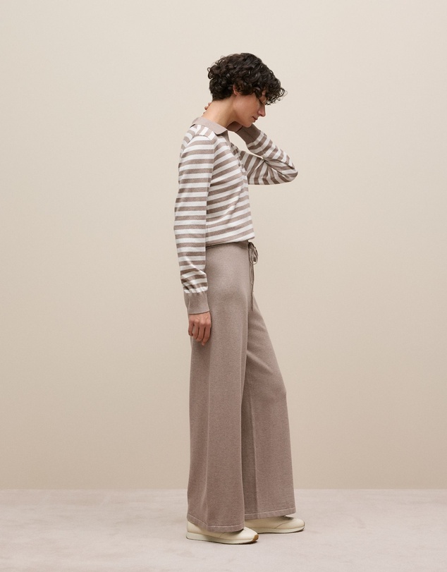Trenery - Cotton Cashmere Knit Pant in Cinder