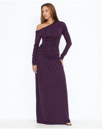 Dazie - She's All That LS Jersey Maxi Dress
