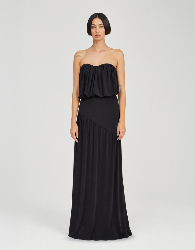Third Form - Withheld Strapless Floor Length Dress