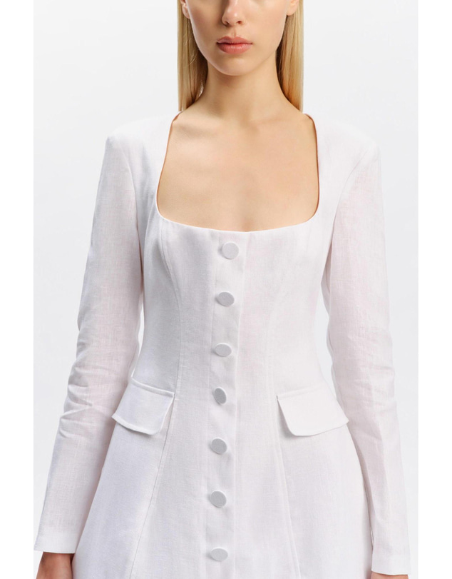 Bardot - Alyson Hourglass Linen Dress