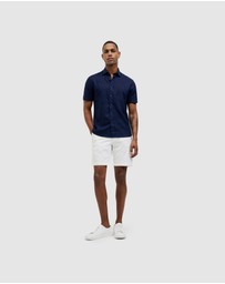 Politix - Embroidered Floral Short Sleeve Shirt