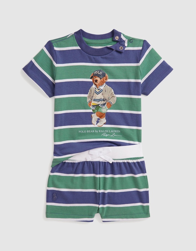 Polo Ralph Lauren - Polo Bear Cotton Jersey Tee & Shorts Set - ICONIC EXCLUSIVE - Babies