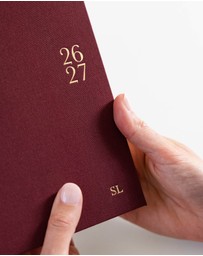 Bespoke Letterpress - 2026–2027 Weekly Financial Year Planner – Mulberry