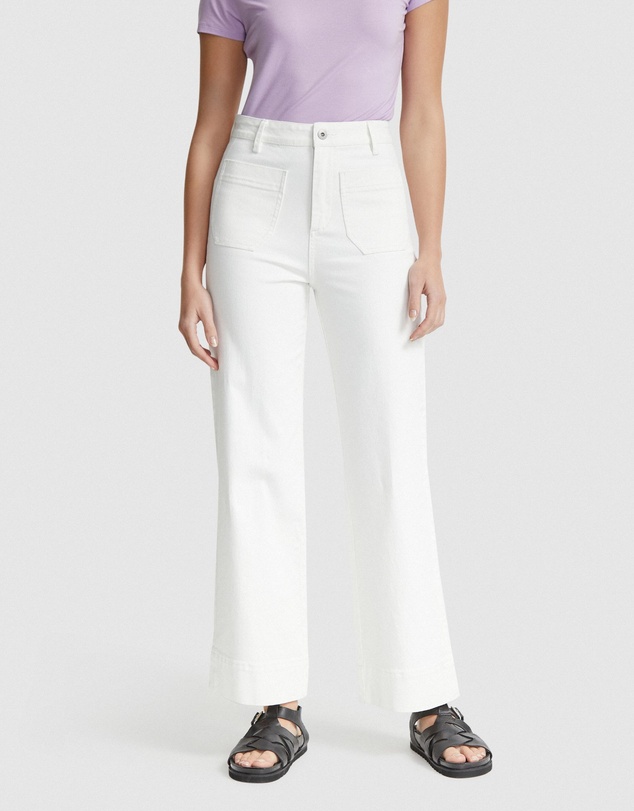 Oxford - Alexa Patch Pocket Wide Leg Jeans