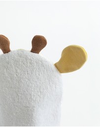Living Textiles - Organic Bath Mitt - Wild Safari/Giraffe