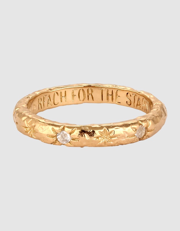 Haze & Glory - ICONIC EXCLUSIVE - Ring Reach For The Stars 925 Sterling Silver Gold-Plated