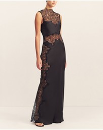 Shona Joy - Jamila Lace High Neck Maxi Dress