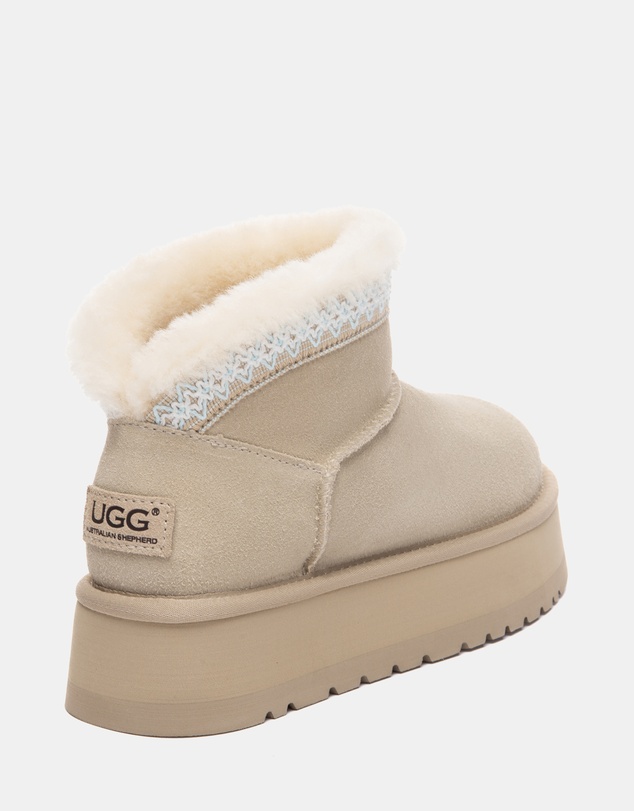 EVERAU - Australian Shepherd Ugg Liora Cow Suede Upper UGG Boots
