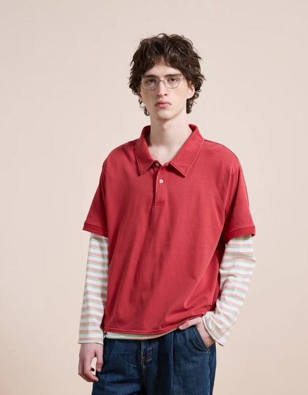 Found - Double Layer Stripe Tee
