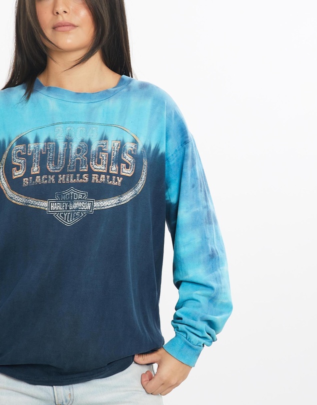 Vintage by The Real Deal - Pre Loved - Vintage 2004 Harley Davidson Sturgis Black Hills Rally Tie Dye Tee