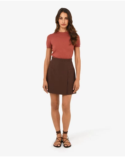 Forcast - Nikki Mini Wrap Skirt