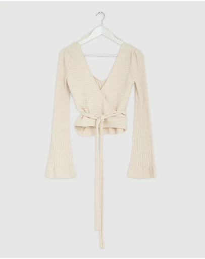 Revibe - Repaired KIVARI Daphne Rib Knit Top - AU 12
