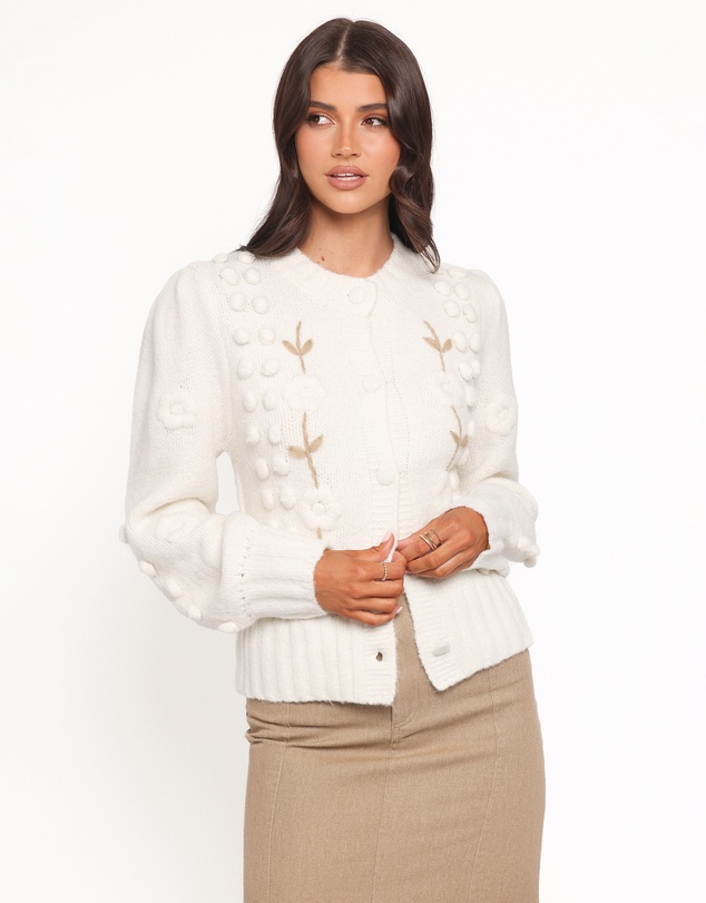 Petal & Pup - Cleo Floral Cardigan - Cream