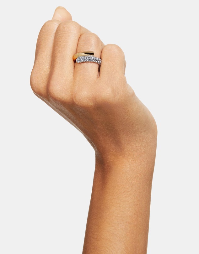 Swarovski - Dextera ring, White, Gold-tone plated