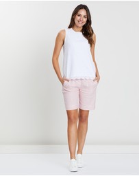 Sportscraft - Rosa Linen Stripe Shorts