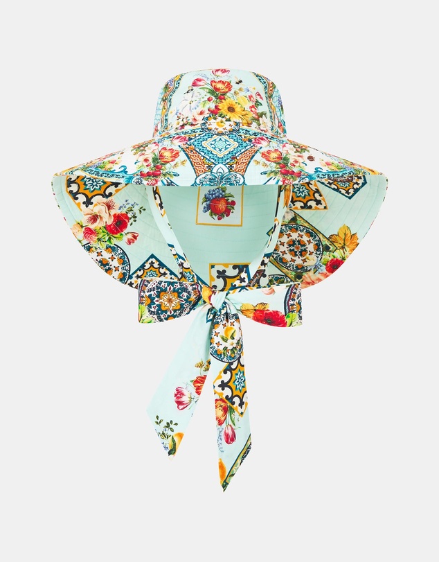 Camilla - Wide Brim Bucket Hat With Tie