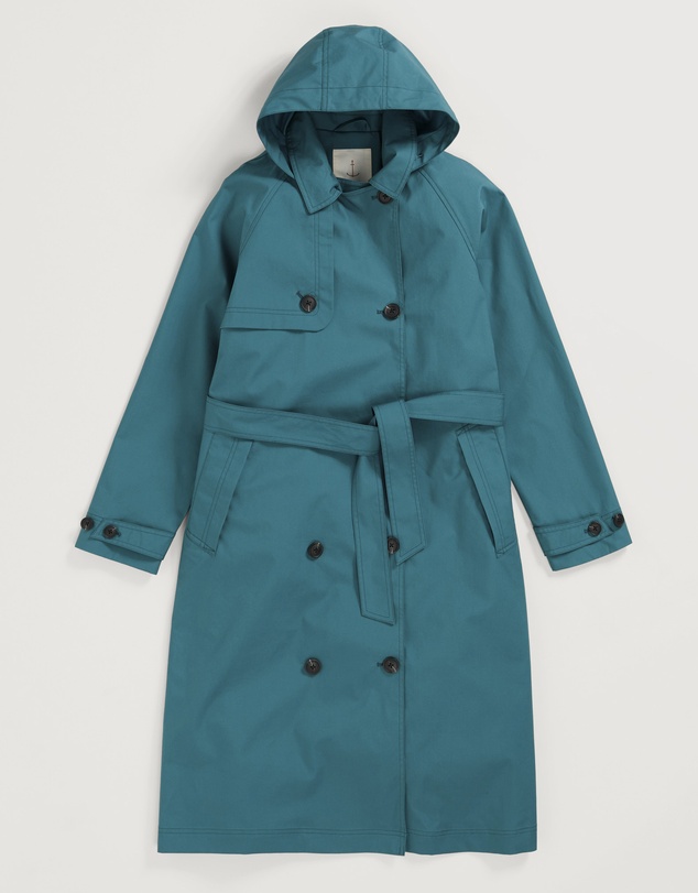 Seasalt - Seasalt Cornwall Teal Penweathers Trench Coat