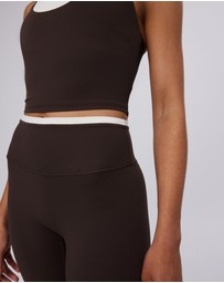 Upstate - Air Sculpt Contrast 7/8 Tight - Espresso