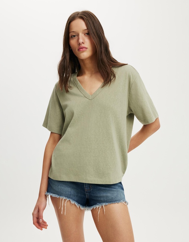 Cotton On - The Slub V Neck Tee