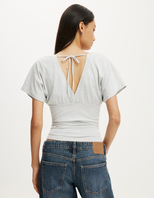 Cotton On - Benni Cinched Vee Tee