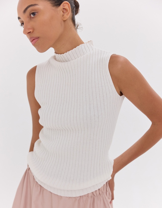 Cloth & Co. - The Rib Funnel Neck Tank