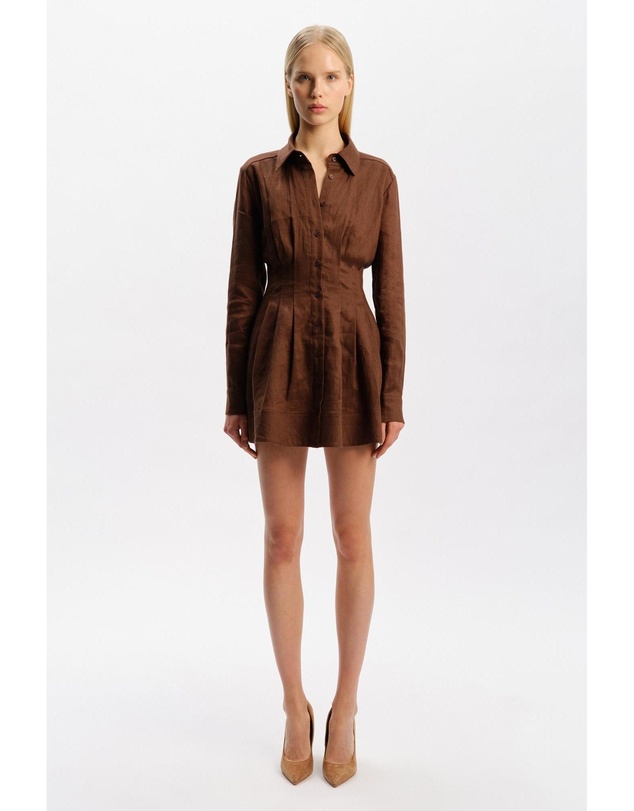 Bardot - Dianna Linen Shirt Dress