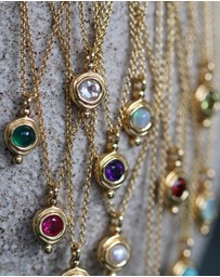Ottoman Hands - April Birthstone Pendant Necklace