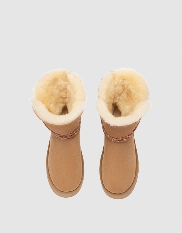 EVERAU - Australian Shepherd Ugg Carmont Platform Double Faced Sheepskin Upper UGG Boots