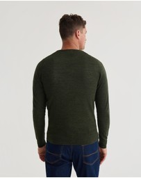 Oxford - Crew Neck Pure Wool Pullover