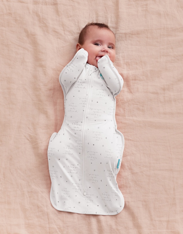 Love to Dream - Swaddle Up 0.2 TOG Stretch Cotton You Are My… in White