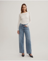 Witchery - Long Sleeve Overlay Top