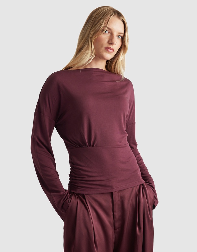 Decjuba - Tahlia Cinched Long Sleeve Top
