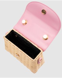 Olga Berg - Elle Wicker Top Handle