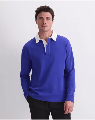 Sportscraft - Long Sleeve Rugby Polo