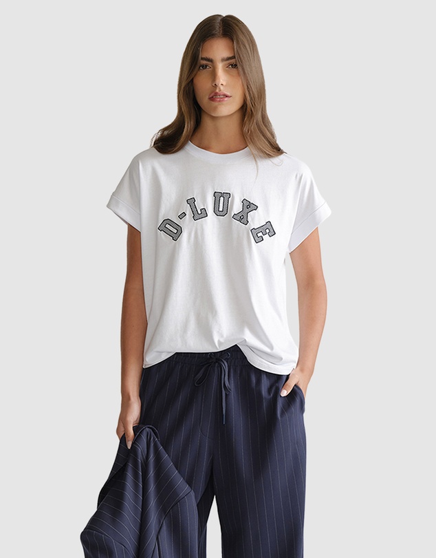 Decjuba - D-Luxe Crosshatch Halfmoon Tee