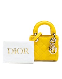 Pre-Loved by Azura Reborn - Pre-Loved Micro Lambskin Cannage Lady Dior