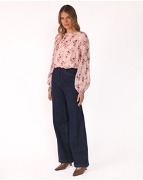 Petal & Pup - Dallas Long Sleeve Top - Pink Rose