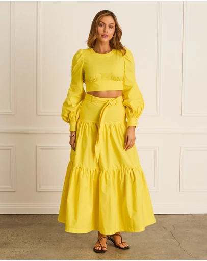 Heaven Australia - Citron Tia Maxi Skirt