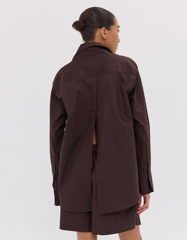 Cloth & Co. - The Split Back Shirt | Brazil Nut