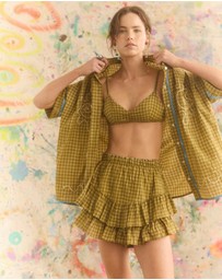 KINGA CSILLA - Hulia Check Fae Frill Skort