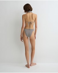 BONDI BORN - Isabella Bikini Top - Mocha Dot (Embodee™)