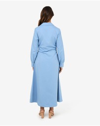 Forcast - Lune Ruched Shirt Dress