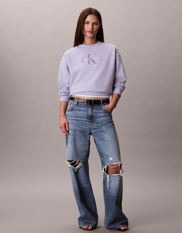 Calvin Klein Jeans - French Terry Monologo Crewneck Sweatshirt