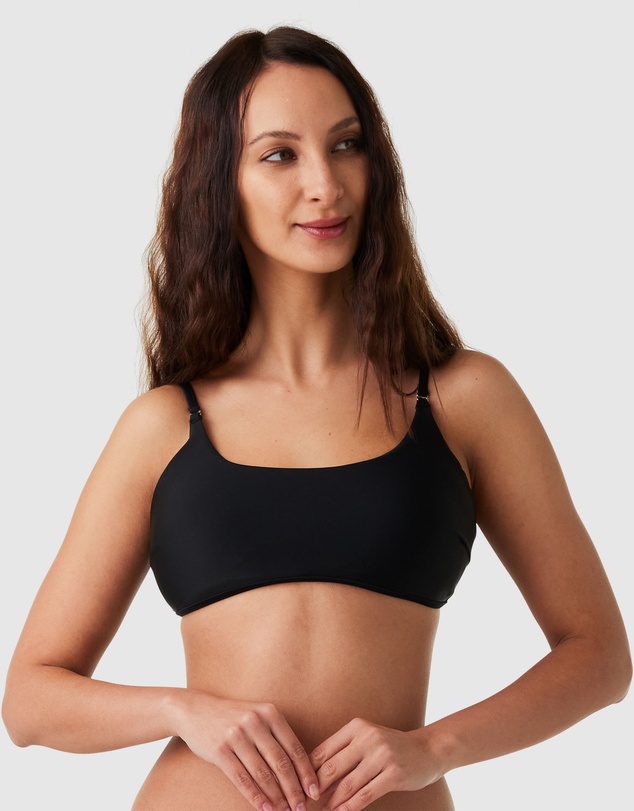 Modest Mermaid - Thin Strap Swimming Crop Top SPF50+